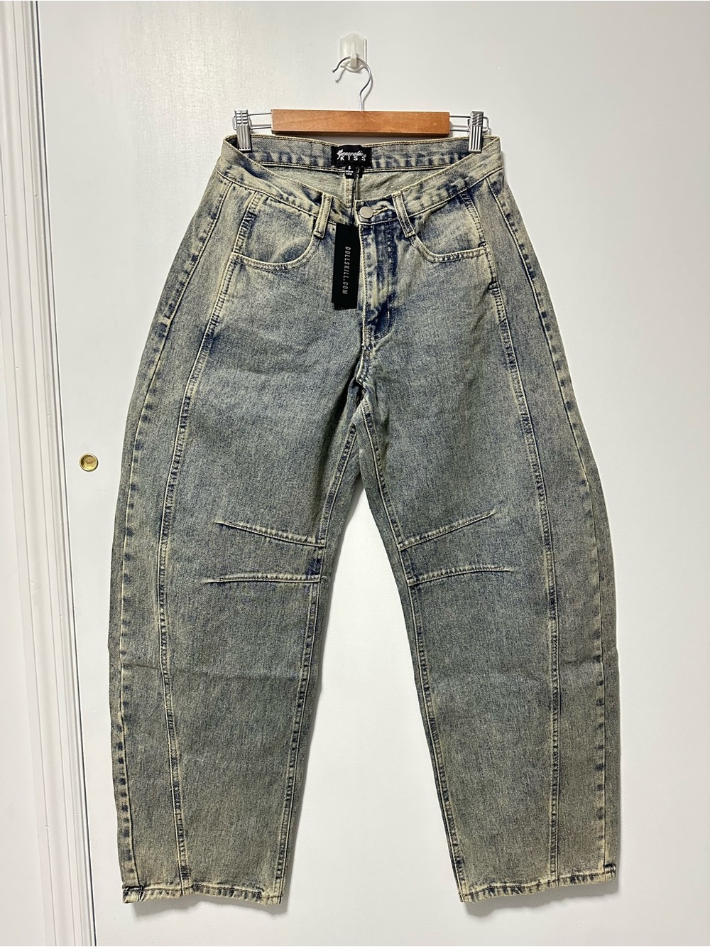Washed Gray Boyfriend Jeans